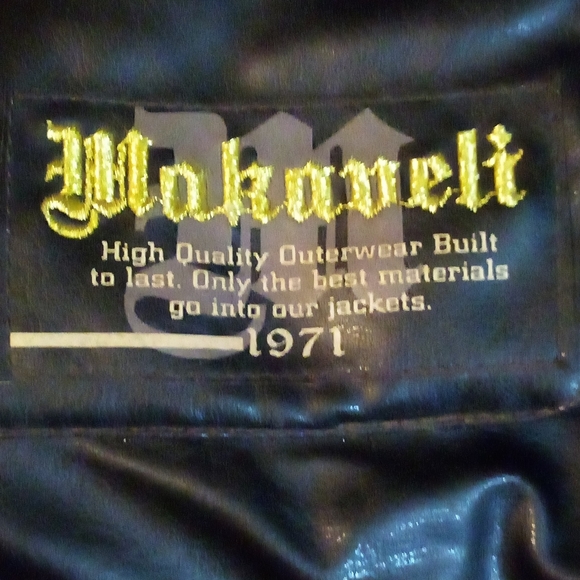 MAKAVELI BRANDED (TUPAC) Signature Series Hooded Faux Leather Coat Men's M Brown - Picture 7 of 13